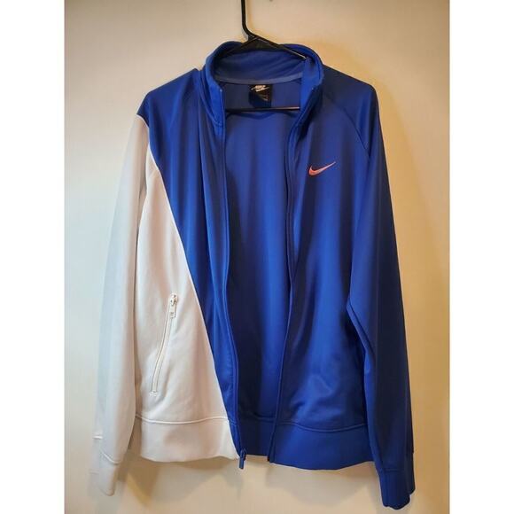Nike Sportswear Swoosh Logo Men's Sz L Track Jacket Warmup Full Zip BV5287 - Picture 2 of 9